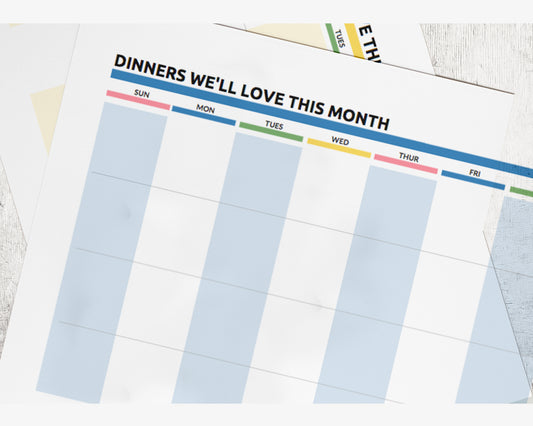 Monthly Meal Planner