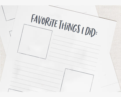 Happy Family Travel Journal for Kids