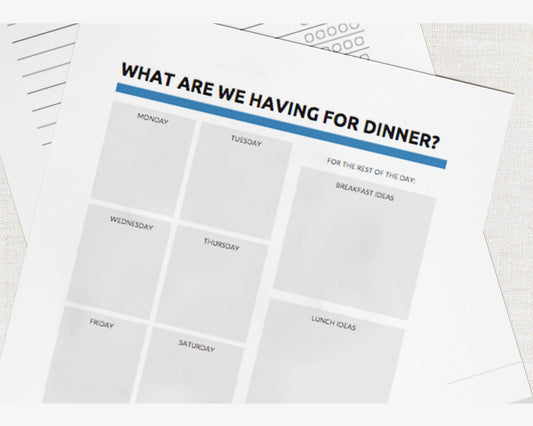 Family Favorites Meal Planner