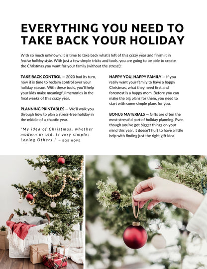 Take Back Your Holiday
