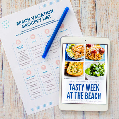 Family Beach Trip Meal Plan & Cookbook