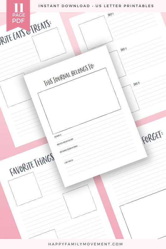 Happy Family Travel Journal for Kids